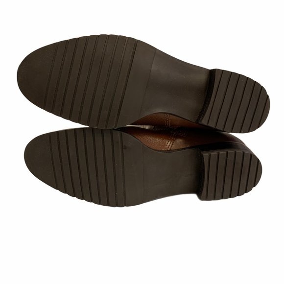 LL Bean Brown Leather Riding Boots 8.5 Full Zip - Picture 7 of 9